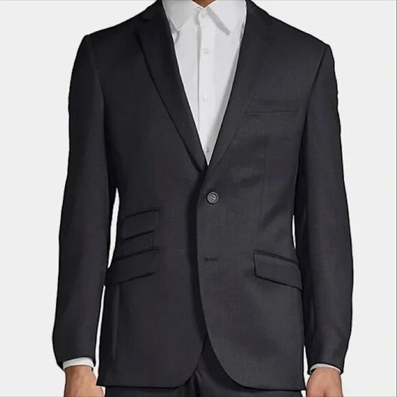 TED BAKER LONDON No Ordinary Joe Wool Blend Singe Breasted Blue Blazer Size 44L - Picture 3 of 9